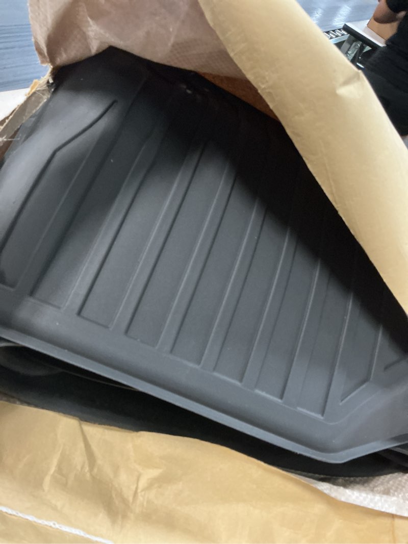 Condition photo showing Good Condition for kust floor mats for tesla model s accessories 2012-2024 2025 (not for plaid/long range) custom fit floor liners a ll weather protection 1st & 2nd row high edge non-slip for model s 2012-2024 ? floor mats