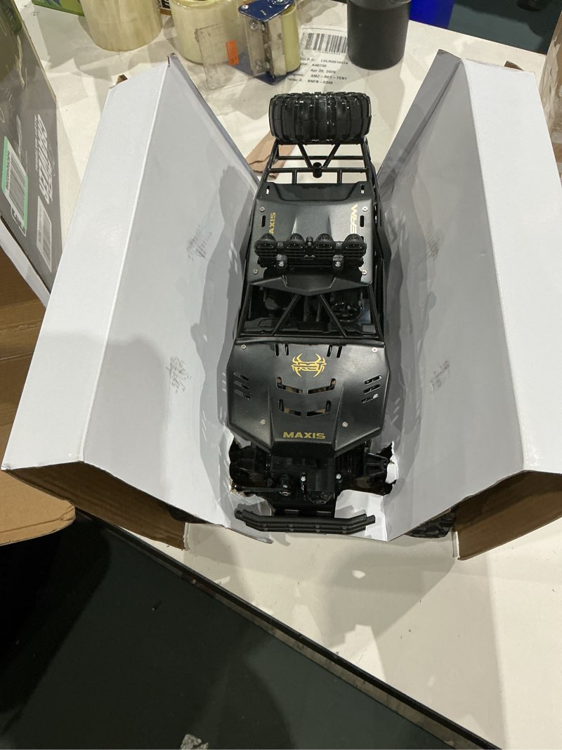 Condition photo showing Good Condition for rc cars remote control car 1:12 off road truck, metal shell led headlights offroad monster rc truck, 4x4 all terrain hobby rc cars toys for boys kids adults gifts 8-12 black