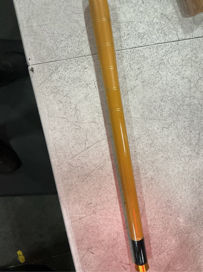 Condition photo showing New/Like New for fishing rod fishing rod kit - stream fishing pole small creek telescopic fly poles all waters quality carbon tube creek rods yellow tenkara rod only 17.7 ft