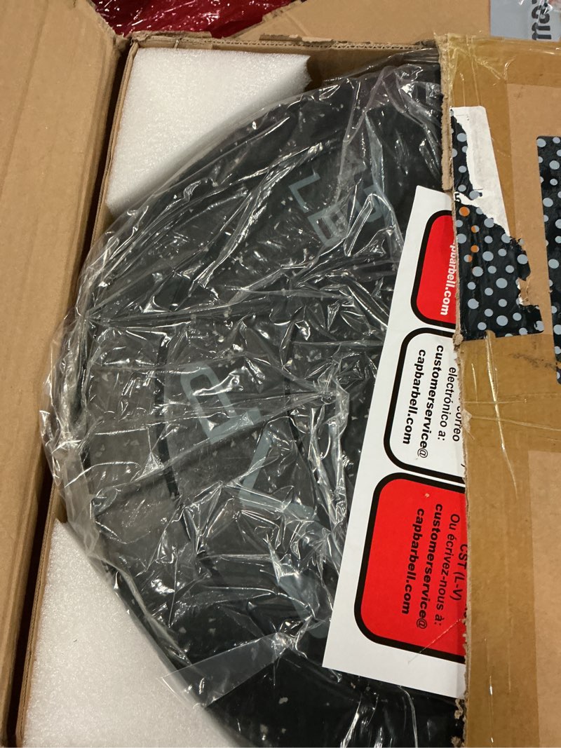 Condition photo showing New/Like New for 1pcs 15 lb cap barbell rubber olympic bumper plate | multiple options/colors economy - speckled 15lbs - pair