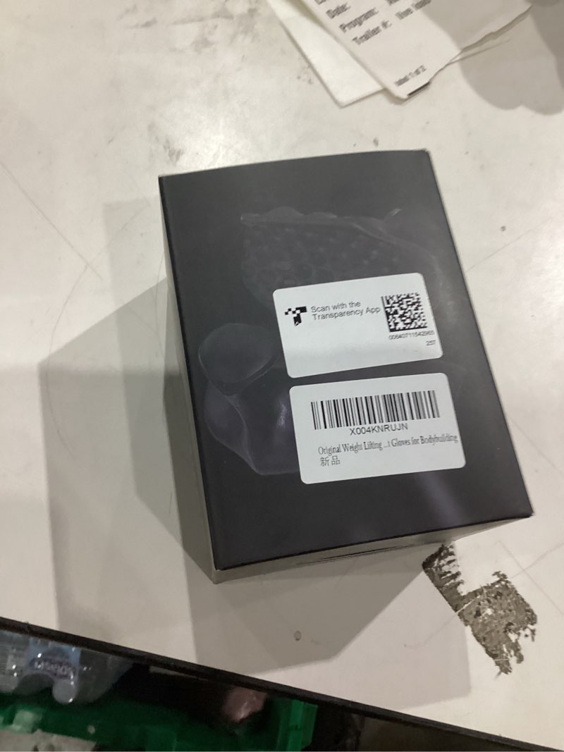 Condition photo showing New/Like New for Original Weight Lifting Grips for Men Women Palm Protection, Ergonomics Fingerless Rubber Gym Hand Grips for Weight Lifting, Deadlifts, Gym Workout Gloves for Bodybuilding Clear