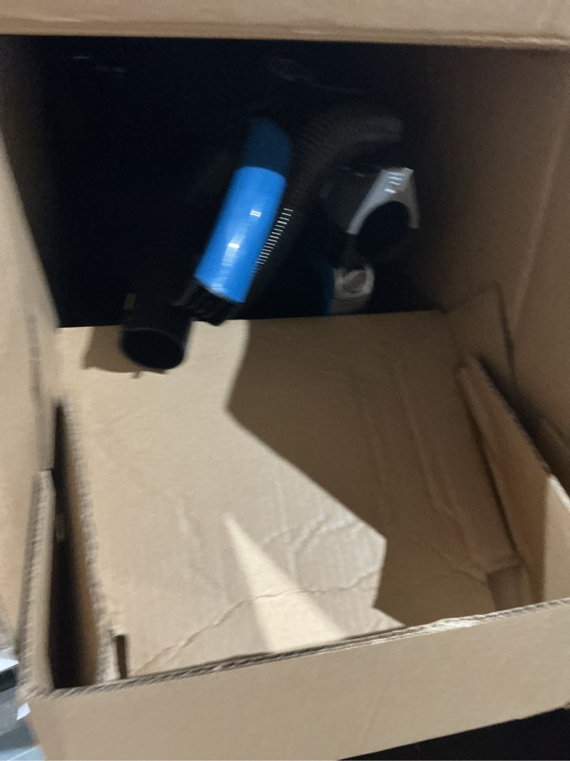 Condition photo showing As Is for eureka airspeed ultra-lightweight compact bagless upright vacuum cleaner, replacement filter, blue