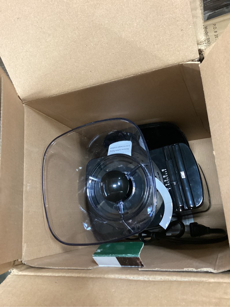 Condition photo showing As Is for Cuisinart Coffee Grinder, Electric One-Touch Automatic Burr Coffee Grinder with 18-Position Grind Selector, Cup Size Selector for 4 – 18 Cups, DBM-8P1, Black Stainless Burr Mill Stainless Steel