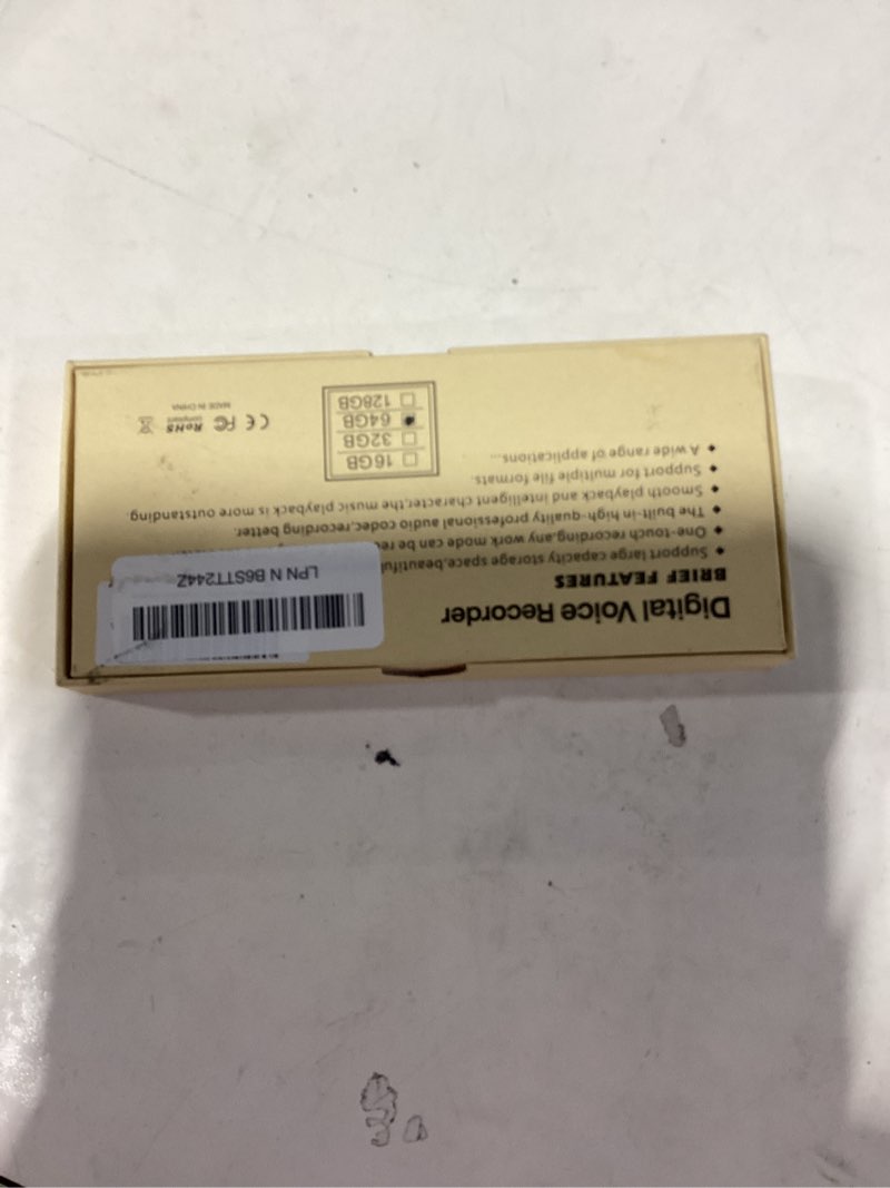 Condition photo showing New/Like New for 64gb digital voice recorder, loan chiangmai with ai-intelligent noise reduction - voice activated sound audio tape recorder device for lectures, meetings, work, interviews