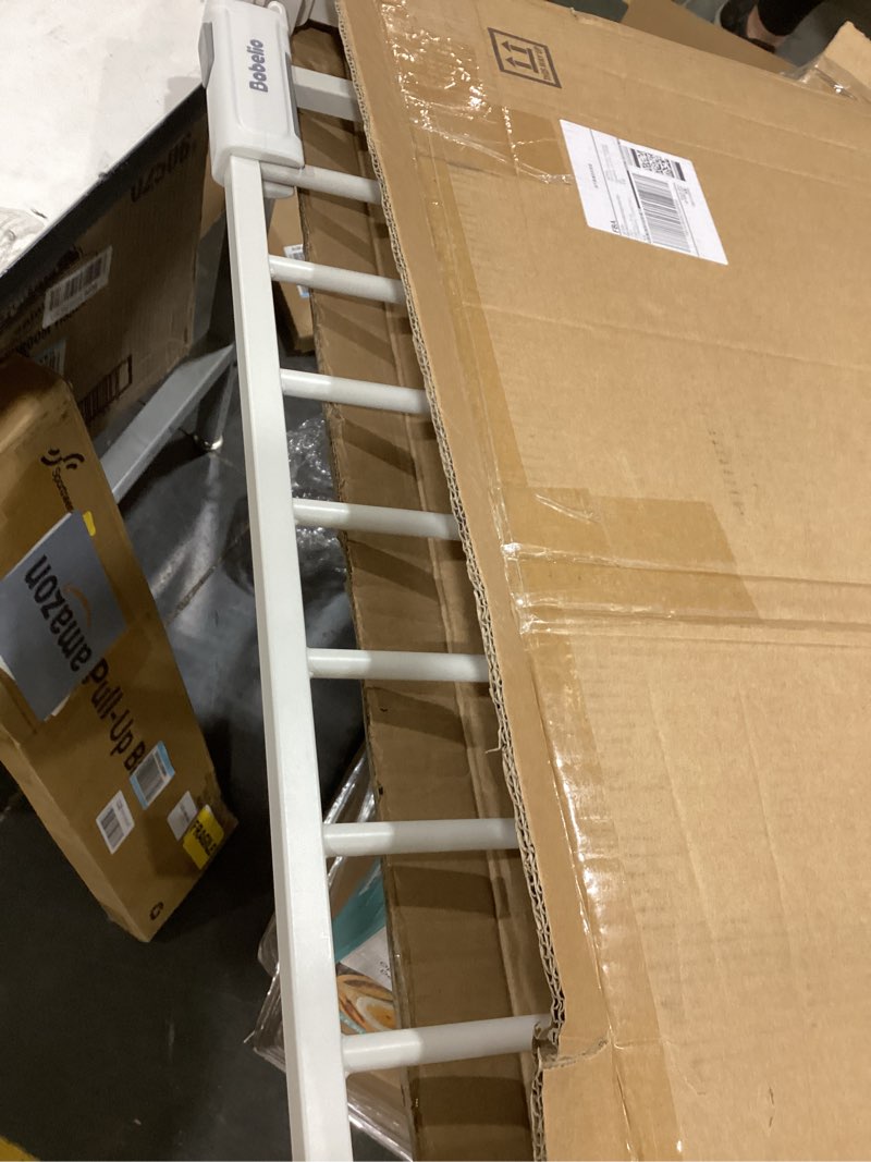 Condition photo showing Good Condition for babelio baby gate for doorways and stairs, 41-46" pet gate with wide walk thru door and lock indicator, no drill pressure mounted safety gate with double lock and self-closing, white white 41-46"w, 30"h