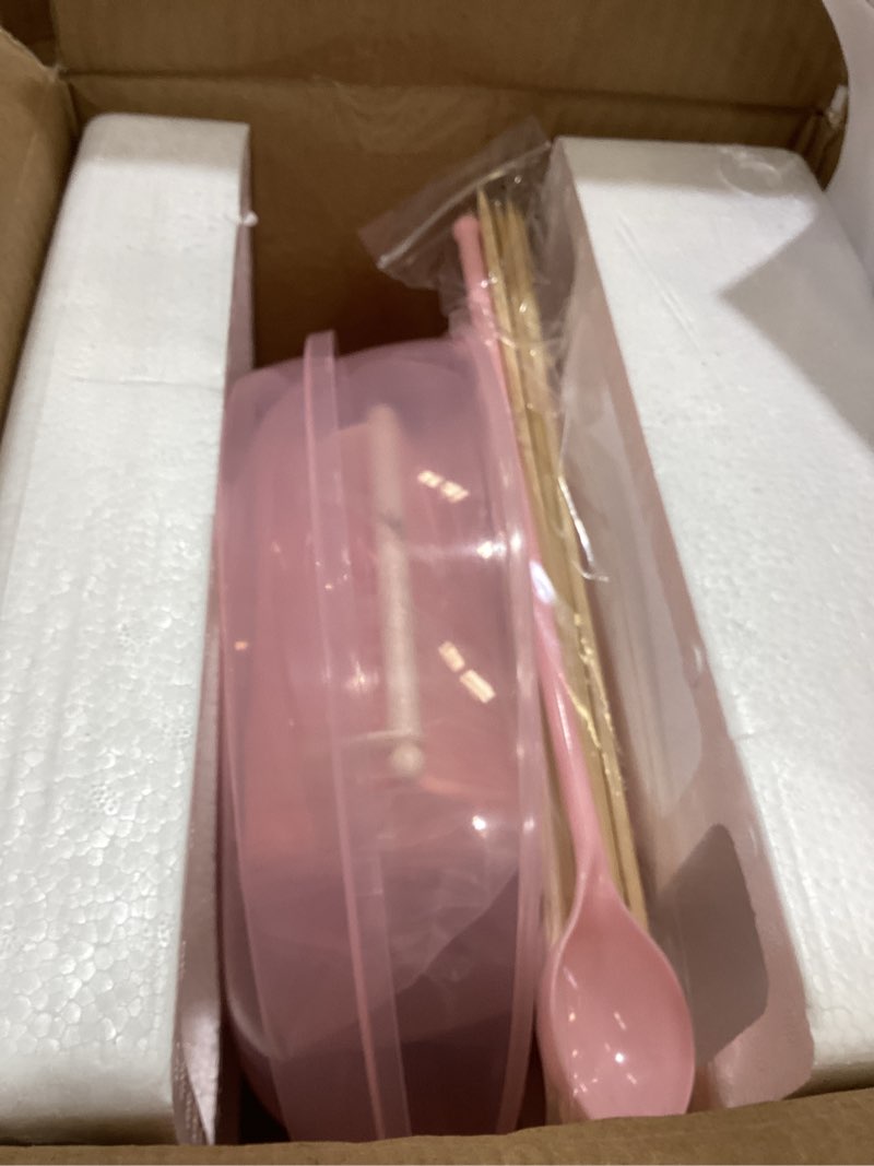 Condition photo showing As Is for FOHERE Cotton Candy Machine for Kids, Countertop Cotton Candy Maker Homemade Candy Sweets for Birthday Parties, Includes a Scoop and 10 Candy Cones (Pink)