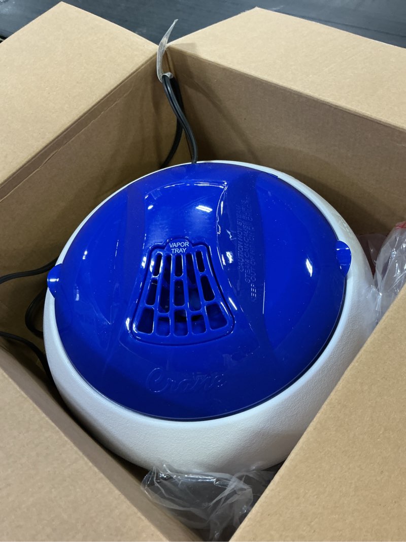 Condition photo showing Good Condition for crane pure steam vaporizer, 1.0 gallon, filter free, whisper quite, germ free mist, dishwasher safe tank, for home bedroom and office, blue (ee-8619 b)