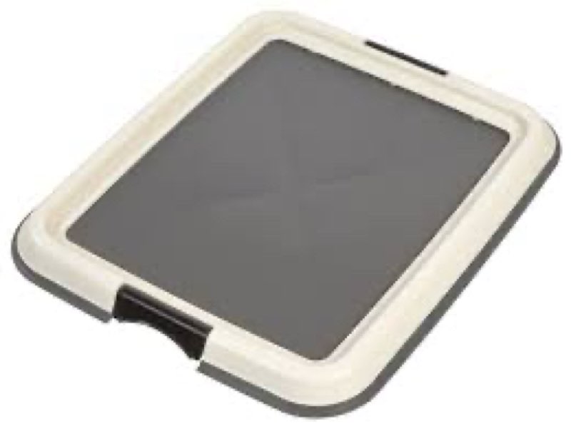 IRIS USA Pee Pad Holder - for Regular Sized Dog and Puppy Pee Pads, Secured Latches, Non-Skid Feet, 