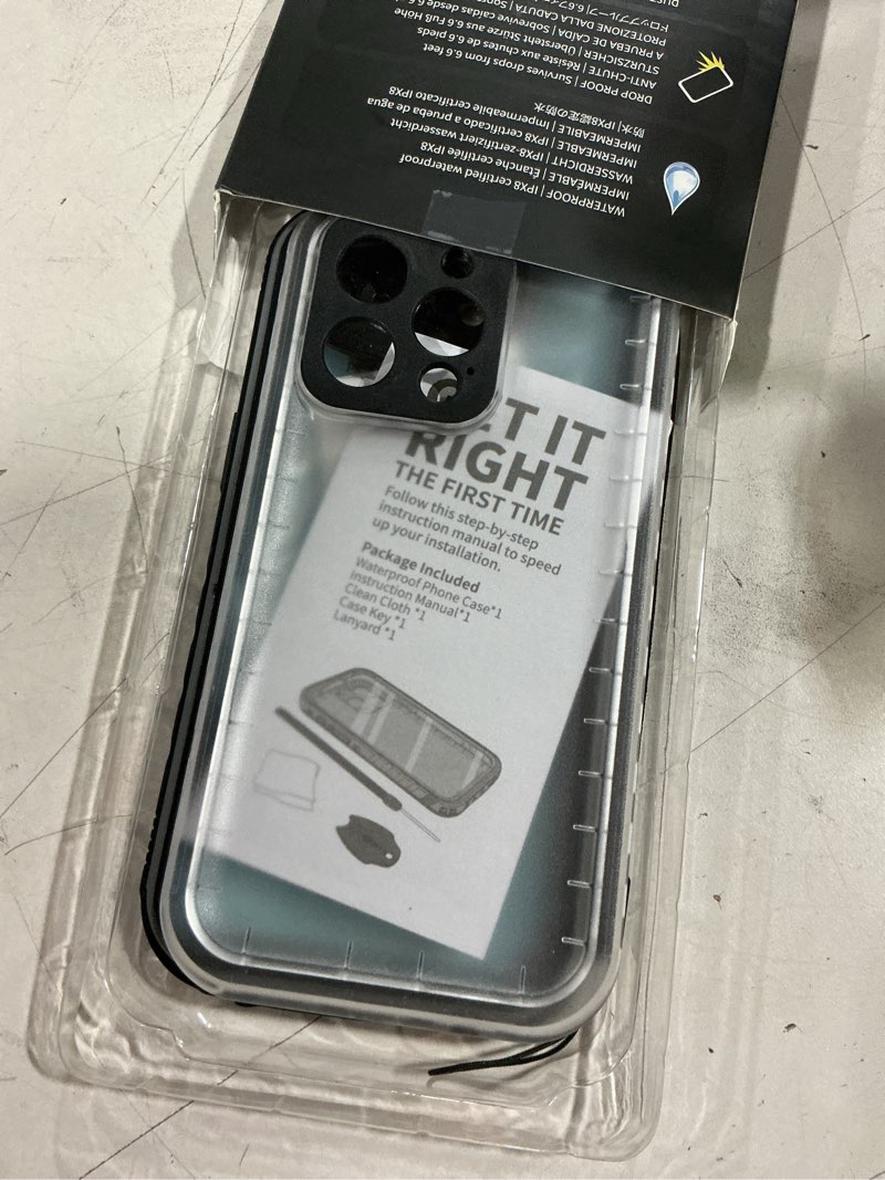 Condition photo showing Good Condition for sportlink waterproof case for iphone se 3rd 2022/iphone se 2nd 2020/iphone 7/8 - full body shockproof dustproof phone screen protector rugged waterproof case for iphone se3/se2/7/8 clear black/frosted clear for iphone se2/se3/7/8