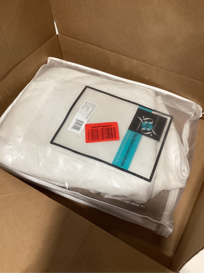 Condition photo showing As Is for HPD Half Price Drapes Heritage Plush Velvet Curtains 84 Inches Long Room Darkening Curtains for Bedroom & Living Room 50W x 84L, (1 Panel), Pillow White Pillow White 50"W x 84"L (Pack of 1)