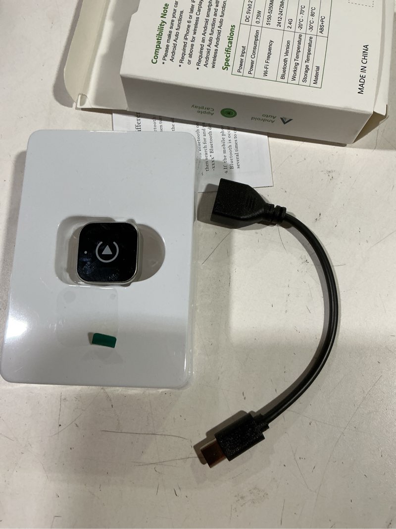 Condition photo showing Good Condition for 2026 Upgraded Wireless CarPlay Adapter - Fast Auto-Connect, Stable Connection, Mini Size Plug & Play Adapter for iPhone & Android Auto Compatible Cars