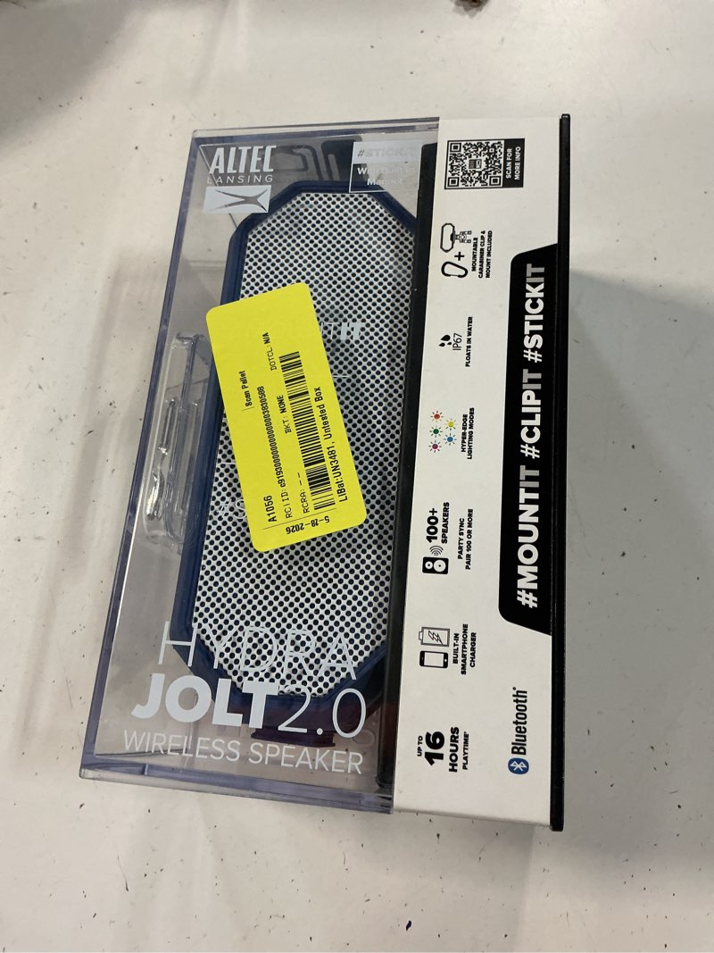 Condition photo showing As Is for altec lansing imw1202 hydra jolt 2.0 wireless magnetic portable bluetooth
