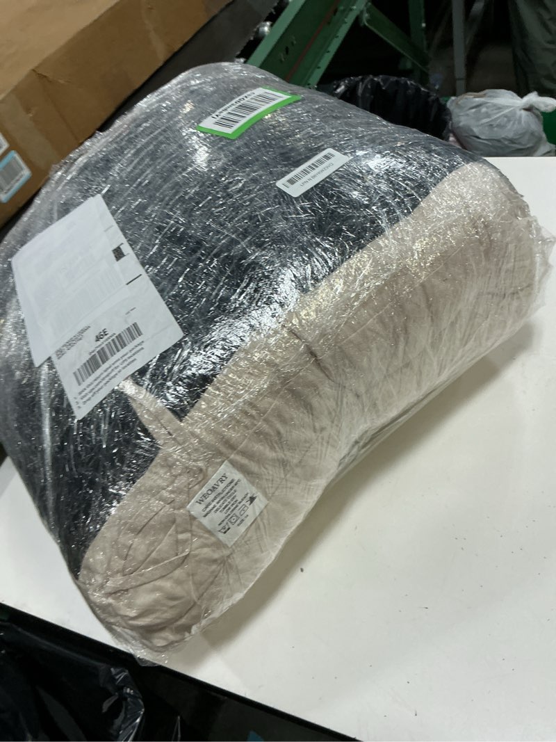 Condition photo showing As Is for 48 inch bench cushions for indoor furniture, super soft rectangle bench seat cushion pad with non-slip bottom, waterproof bench pad for window porch(beige, 48x18x4.5 inch) beige 48"l x 18"w x 4.5"th