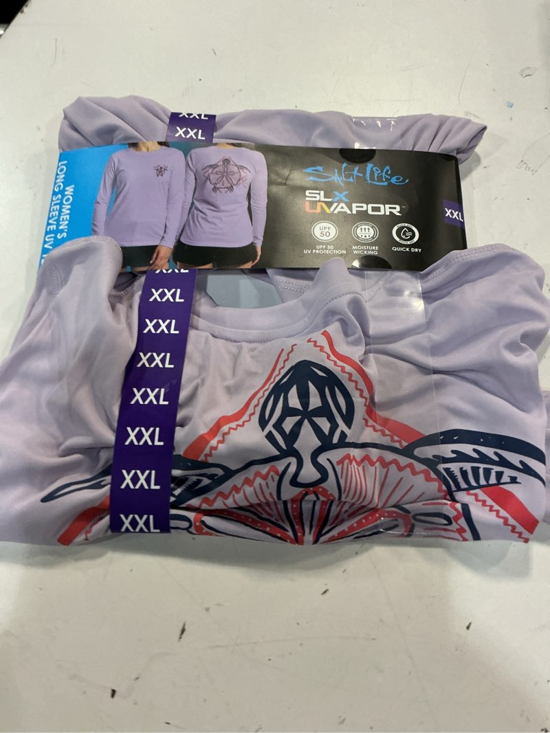 Condition photo showing Good Condition for (size:2xl)salt life women's long sleeve uv tee