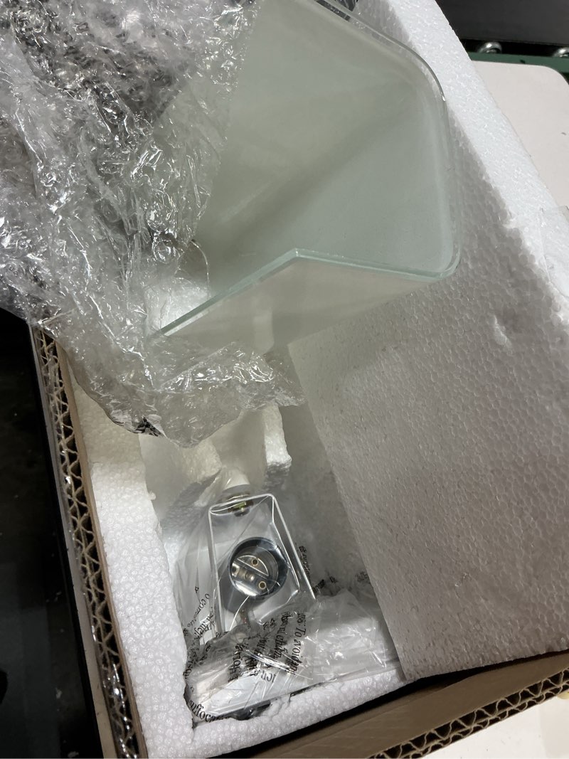 Condition photo showing Good Condition for design house 501130 traditional 1-light indoor dimmable wall sconce with frosted glass for bathroom bedroom hallway, white white white glass