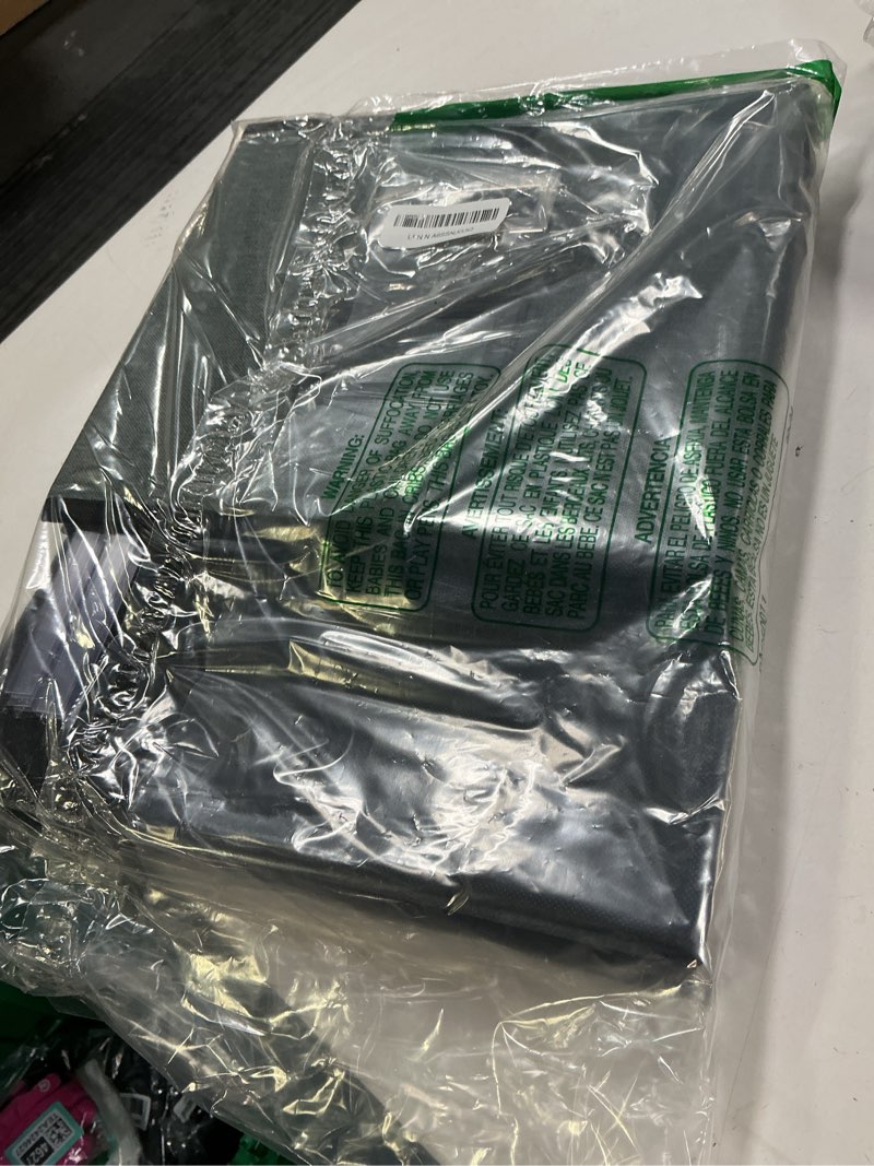 Condition photo showing Good Condition for Huolewa File Organizer Boxes with Lids, Linen Office Document Storage Boxes, Filing Boxes, Decorative Small File Boxes for Hanging Files with Plastic Slide for Office/Cabinet/Decor/Home Dark Grey 2 pack - without folders