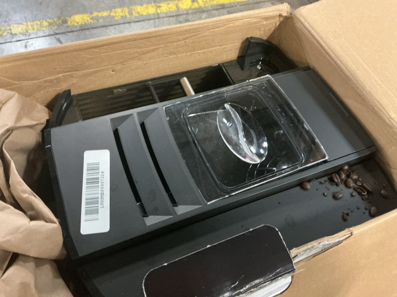 Condition photo showing As Is for Jura E4 Piano Black Automatic Coffee Machine