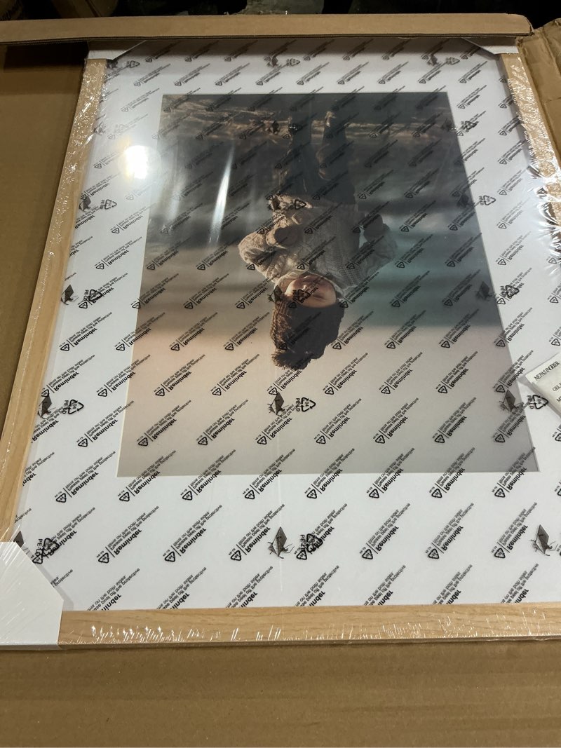 Condition photo showing New/Like New for jcjmy 19.7x27.6 puzzles frame for 50x70 cm puzzles poster photo picture, display 18x24 with mat or 19.7 x 27.6 without, wall hanging 19.7 by 27.6 inch 1000 pieces puzzles frame, rustic brown rustic brown 19.7x27.6 inch