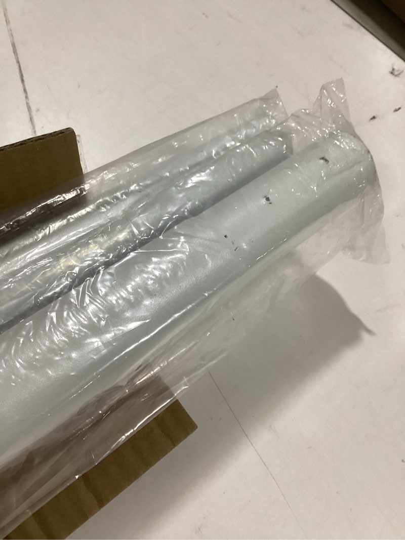 Condition photo showing Good Condition for white tension curtain rods 41-146 in extra long outdoor patio curtain rods no drilling adjustable heavy duty tension rods for windows bathroom living room curtains, rod diameter 1.26in