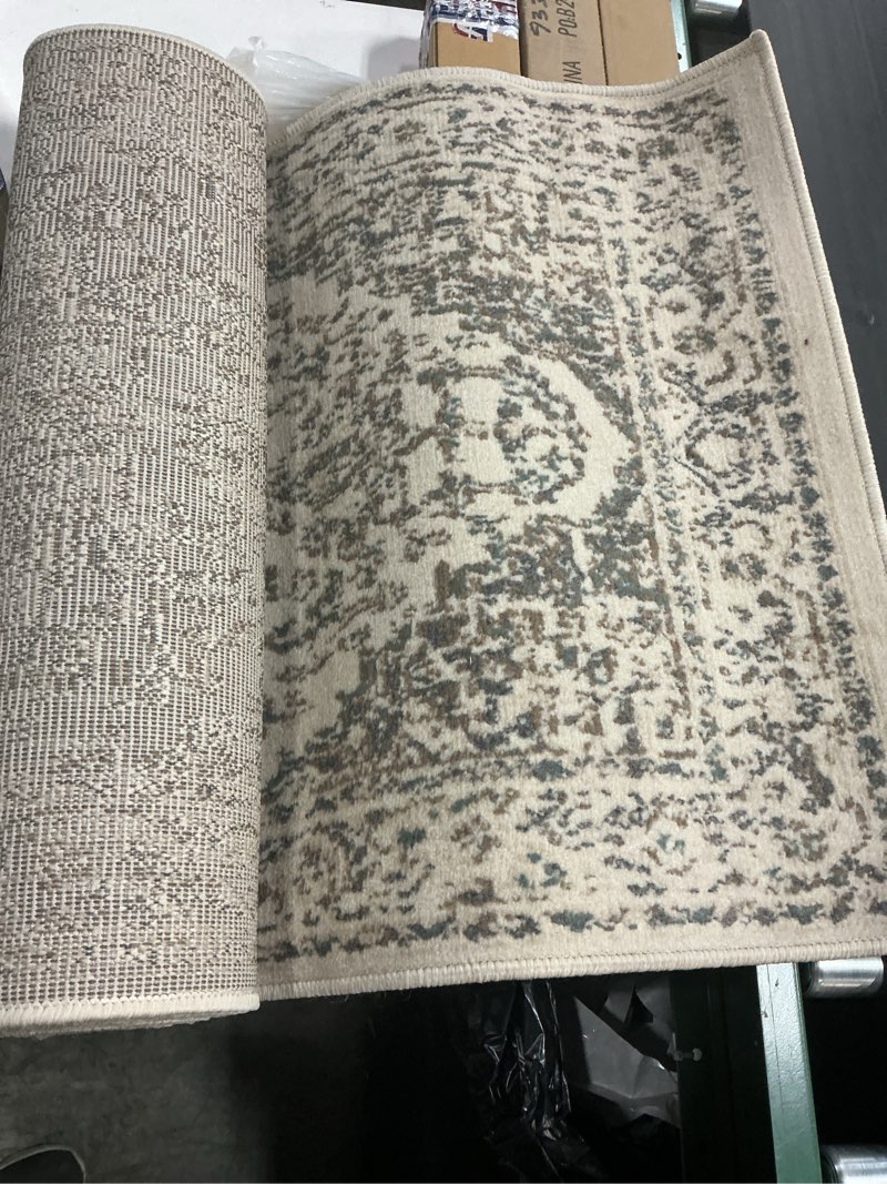 Condition photo showing Good Condition for nuLOOM Tanith Vintage Runner Rug, 2' 6" x 12', Cream