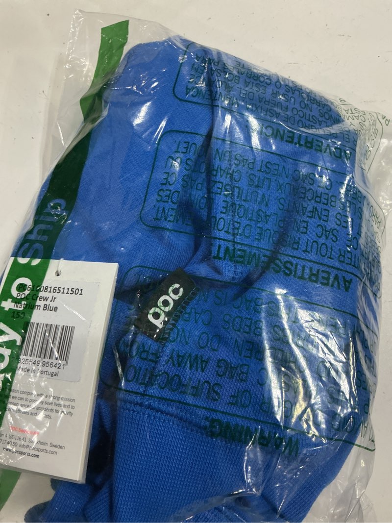 Condition photo showing Good Condition for poc crew jr natrium blue 150 outdoor hoodie