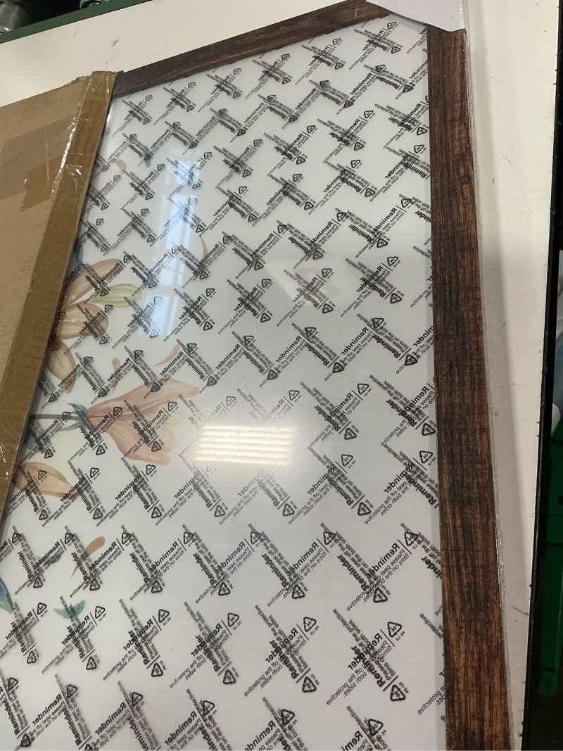 Condition photo showing Good Condition for BESCRCL 22x28 Picture Frame Brown, Poster Frames Wall Hanging, Display Pictures 22 x 28 without Mat, 1 Pack Brown 22x28