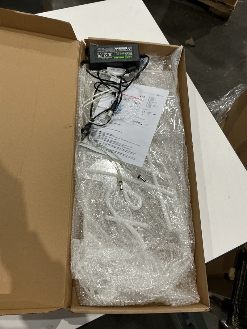Condition photo showing New/Like New for atols better together large neon sign for wall decor,with dimmer switch,12v reusable neon light sign for engagement party,wedding decoration,warm white 23.5x10.5 & 17.5x8.5inch bettertogether