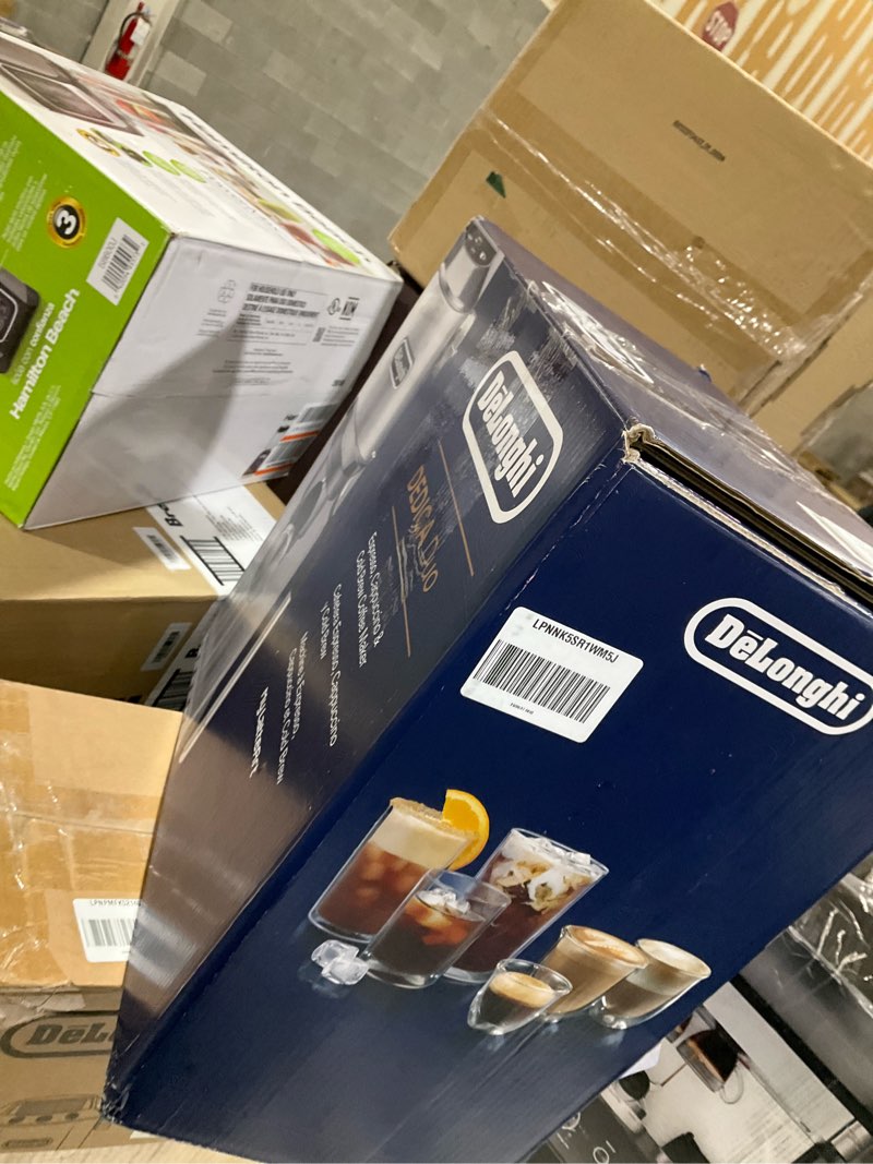 Condition photo showing As Is for De'Longhi Dedica Duo Compact Espresso Machine - Cold Brew Coffee Maker with Milk Frother Wand- for Espresso, Hot & Iced Coffee, Cappuccinos, Lattes & Home Barista Brewing, Stainless Steel Finish