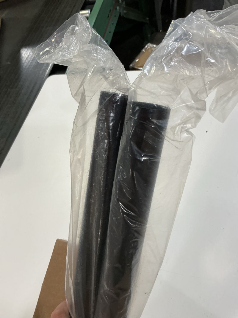 Condition photo showing Good Condition for Oxdigi Tension Shower Doorway Curtain Rod/Adjustable 122.1-141.7 inches No Drilling Window Curtain Rod for Bethroom, Indoor Decor/Matt Black 122.1" - 141.7" Black