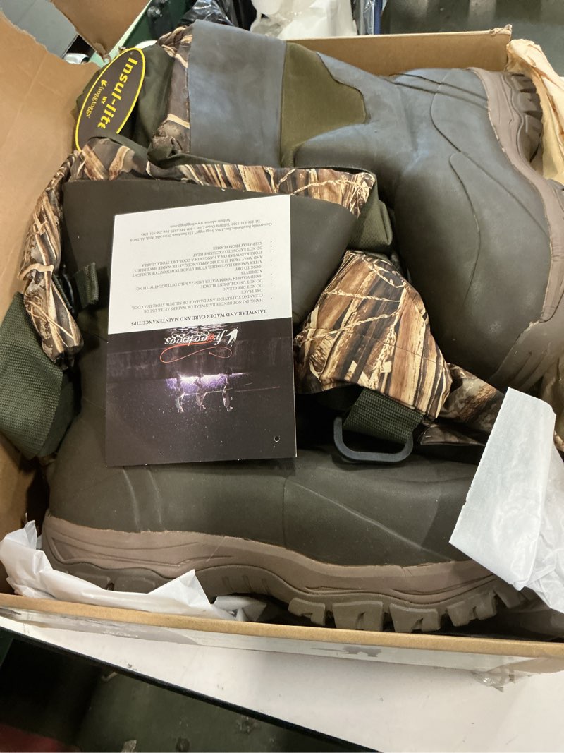 Condition photo showing Good Condition for FROGG TOGGS Men's Grand Refuge 3.0 Waterproof Bootfoot Wader for Hunting with Removable Insulation Liner, Realtree Max-7, 9 Realtree Max-7 14