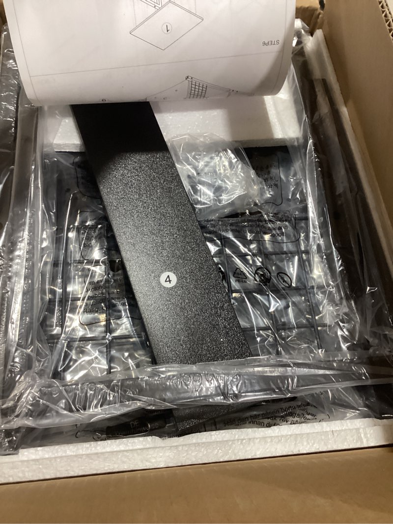 Condition photo showing Good Condition for LELELINKY Black End Table, Small Side Table with Metal Frame,Modern Record Player Stand with Storage Shelf, Wood 3 Tier Sofa Bedside Tables, Narrow Nightstand for Living Room Bedroom Office Black Medium