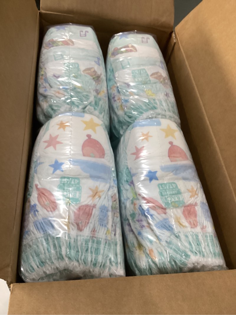 Condition photo showing New/Like New for Pampers Training Pants - Easy Ups Boys & Girls Bluey - Size 4T-5T, 100 Count, Children's Potty Underwear (Packaging May Vary) 4T-5T 100