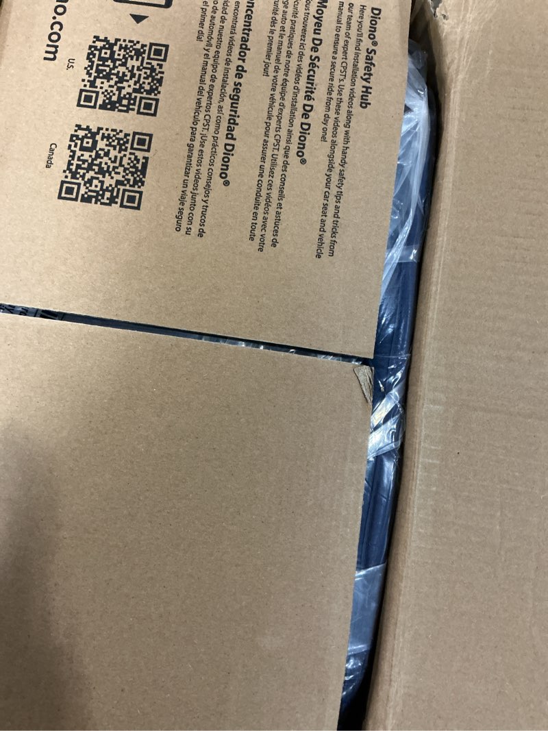 Condition photo showing New/Like New for diono radian 3r, all-in-one convertible car seat, rear and forward facing, 10 years 1 car seat, slim fit 3 across, blue surge radian 3r fits 3 across blue surge
