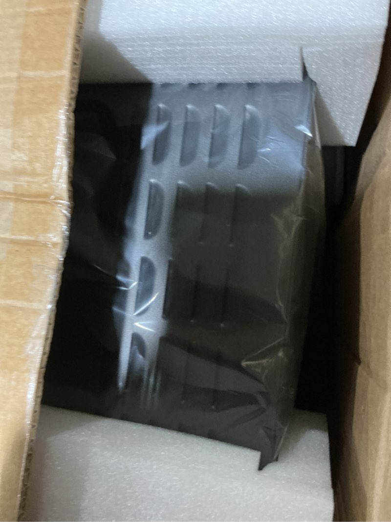 Condition photo showing Good Condition for Benrocks 25'' Electric Fireplace Inserts with Glass Door, Recessed Electric Fireplace Heater with Fire Crackling Sound, Adjustable Top Light & Flame Speed, Overheating Protection, 750/1500W Black 25"W21“H