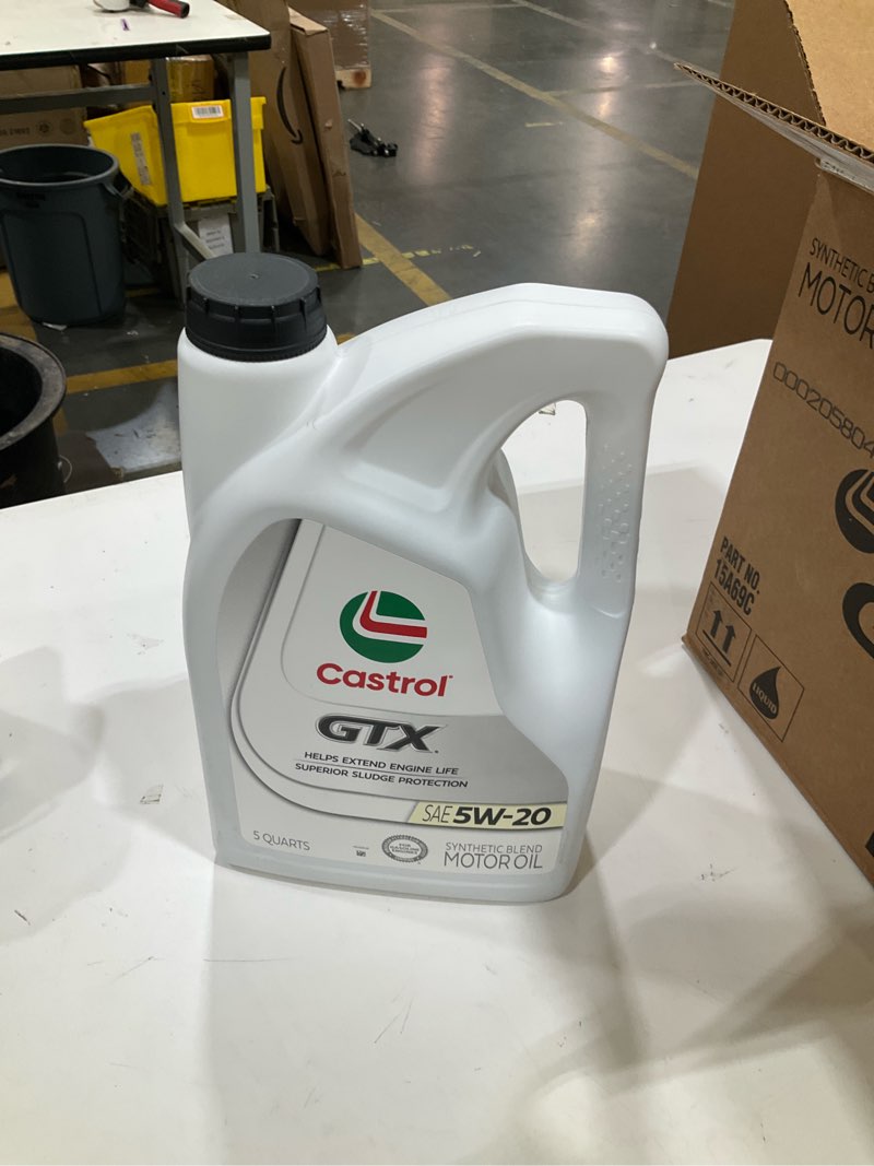 Condition photo showing New/Like New for castrol 03107 gtx ultraclean 5w-20 motor oil, 5 quart