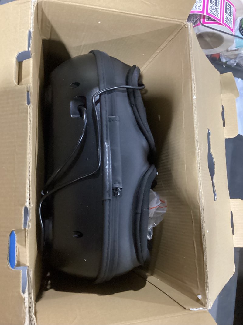 Condition photo showing As Is for comfier shiatsu foot massager with heat, kneading rolling,vibration, compression,remote control,foot massage for neuropathy,plantar fasciitis,size 13“ cf-5212rc4