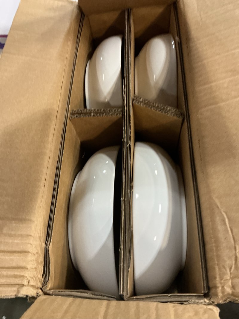 Condition photo showing New/Like New for LE TAUCI Pasta Bowls 45 oz, Salad Bowls Set for Serving Soup, Pasta, Noodle, Dinner, Large Kitchen Bowl Plates, Microwave Safe - 8.5 Inch, Set of 4, White White 45 ounces