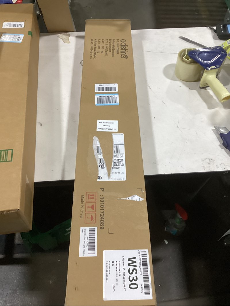 Condition photo showing New/Like New for EDISHINE Plug in Wall Sconce Set of Two, Stepless 2700K-6000K Dimmable LED Wall Lights, 350° Rotation 39.4" Touch Wall Sconce with Remote, Timer, Night Light Mode for Living Room Bedroom Hallway