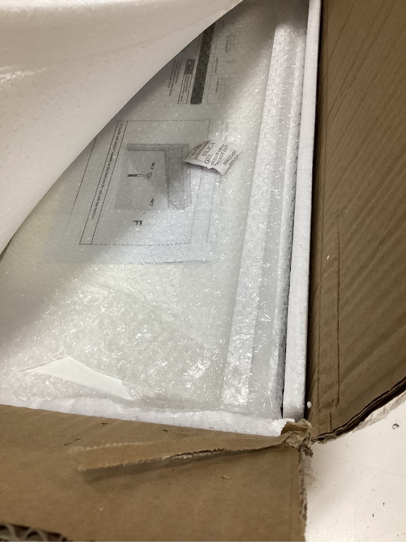 Condition photo showing Good Condition for wopitues floating shelves with black metal guardrail, shelves for wall decor set of 3, wall shelves for bedroom, bathroom, kitchen, living room, plants, picture frames, art- black and white black and white 15.7 inch