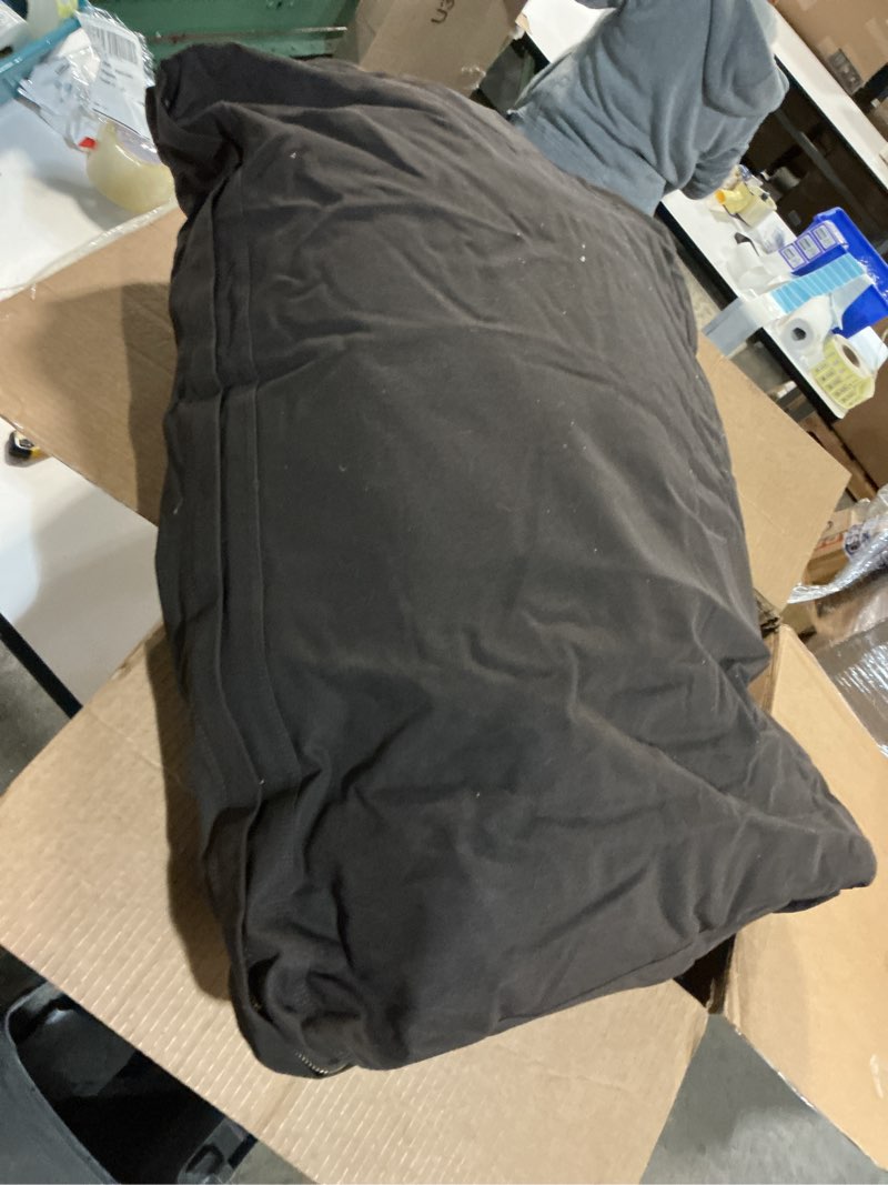 Condition photo showing As Is for Carhartt Durable Canvas Pet Bed, Water Resistant Firm Duck Dog Bed, Carhartt Brown, Large Carhartt Brown Large