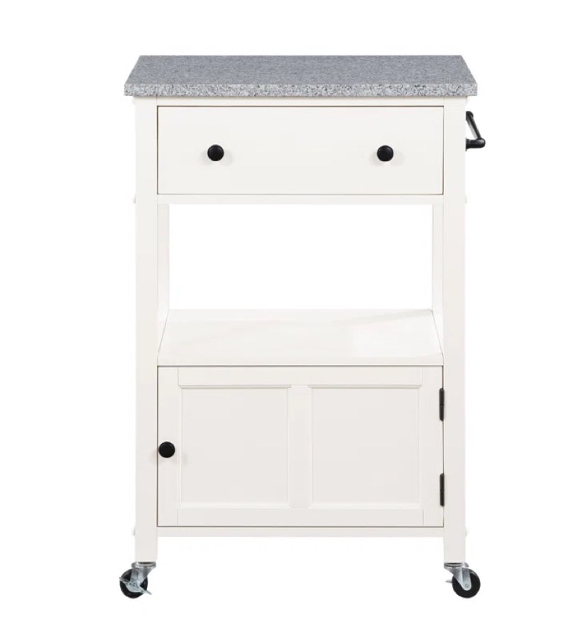 Suell Kitchen Cart White