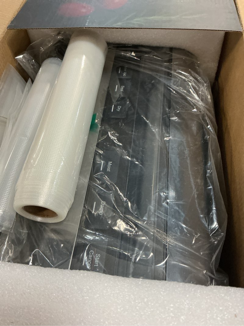 Condition photo showing Good Condition for automatic food vacuum sealer machine | 180w kitchen vacuum sealer for dry, moist & canister sealing | hands-free suction base, built-in cutter & storage | complete set with 2 rolls & 10 bags