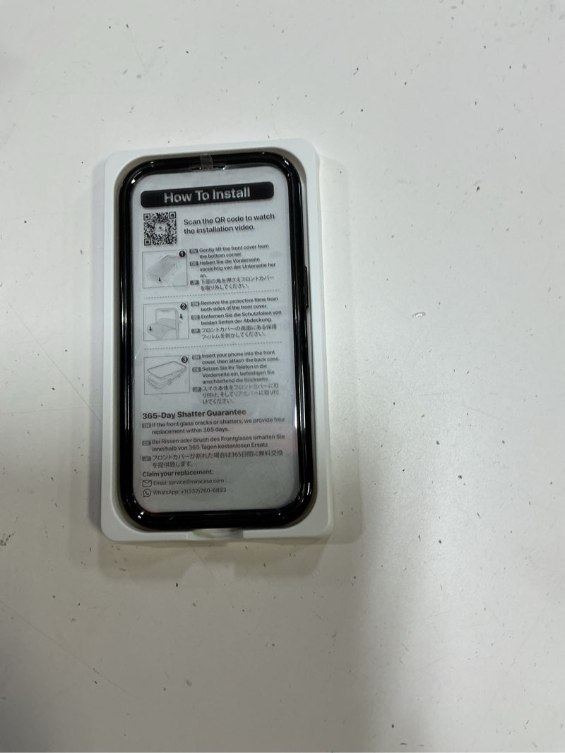 Condition photo showing New/Like New for miracase for iphone 17 case 6.3'', full-body bumper military drop protection outdoor phone case with built-in glass screen &camera control,easy installation,no gap,compatible with magsafe,clear black iphone 17 magentic clear black