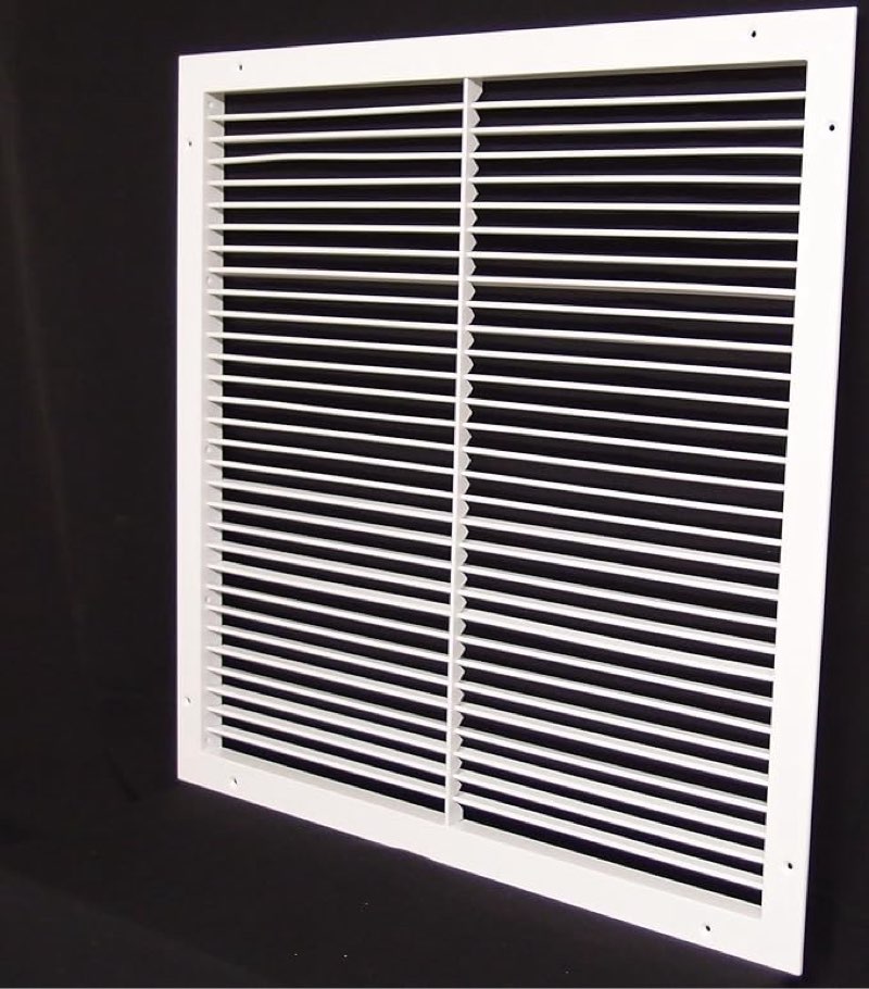 similar to 12\"w x 18\"h aluminum adjustable return/supply hvac air grille - full control horizontal airflow direction - vent duct cover - single deflection [outer dimensions: 13.85\"w x 19.85\"h]