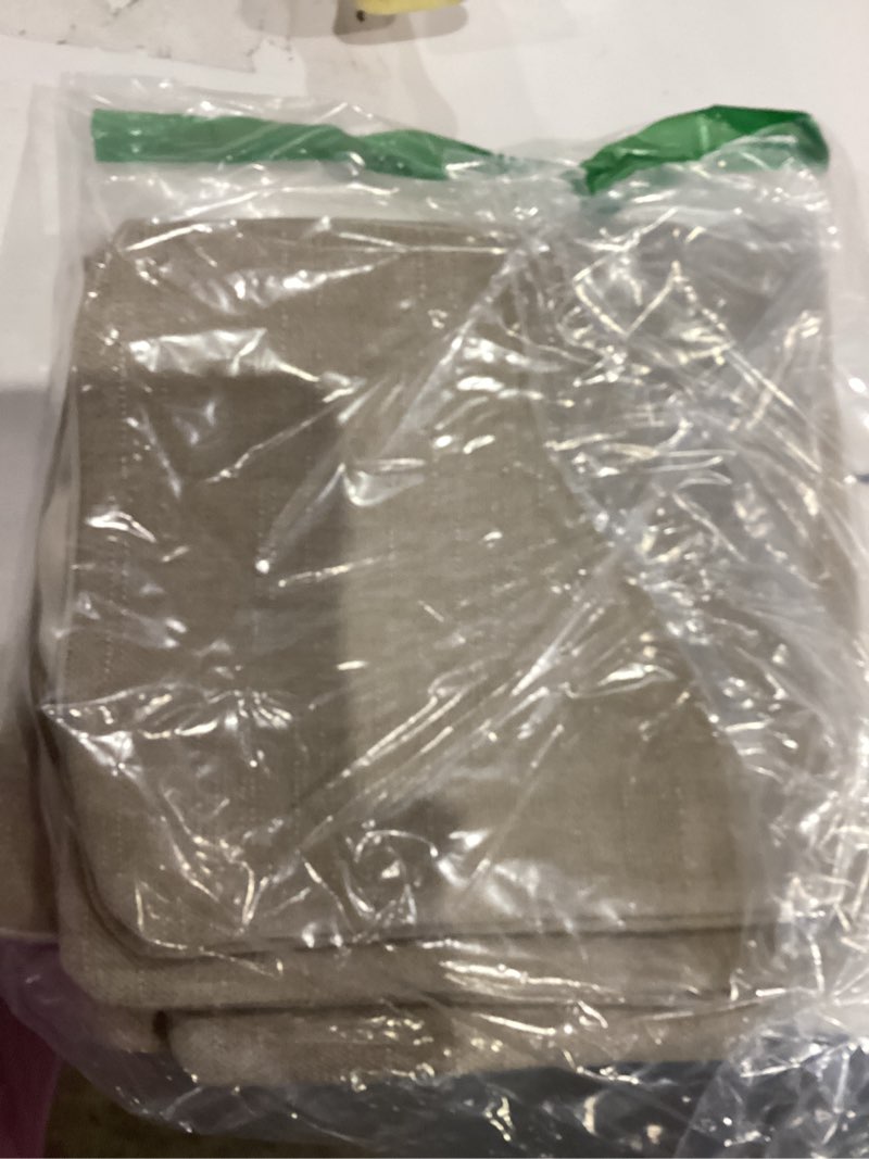 Condition photo showing New/Like New for MIULEE Pack of 2 Decorative Throw Pillow Covers Soft Chenille Throw Pillows Solid Textured Cushion Covers for Couch Sofa Bedroom Living Room 20x20 Inch,Light Taupe 20" x 20" (Pack of 2) Light Taupe