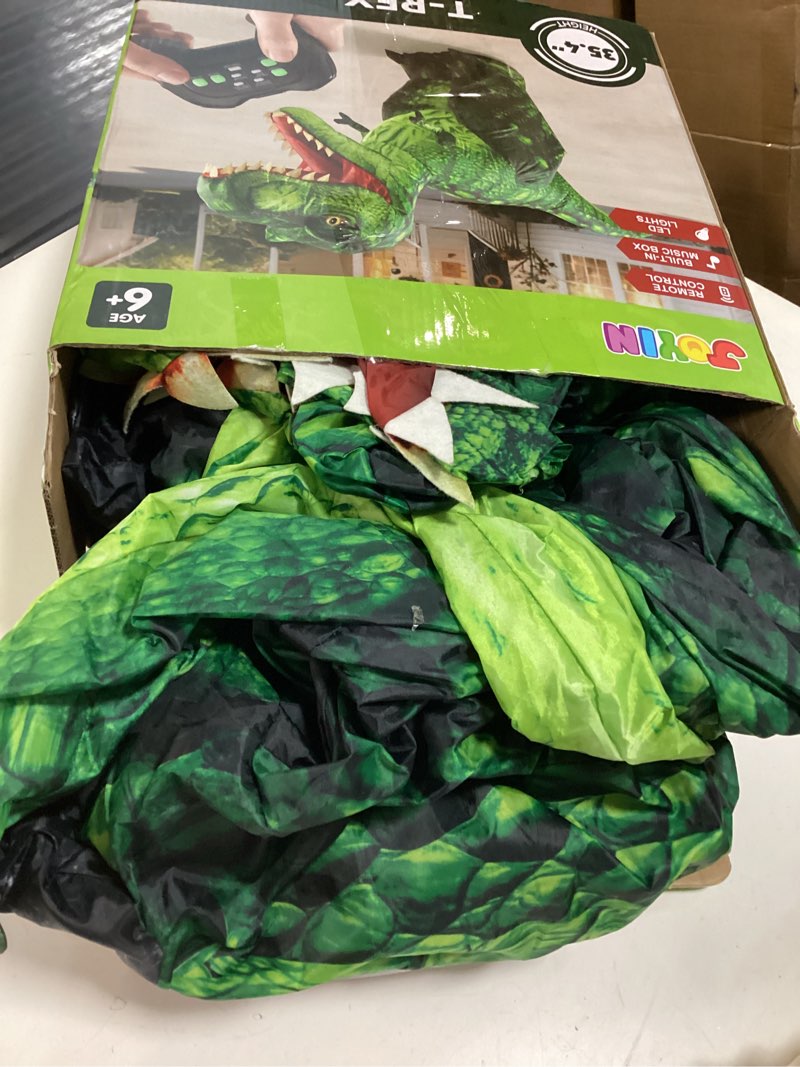 Condition photo showing Good Condition for joyin remote control inflatable dinosaur toy, 2.4ghz toy with 360° rotation& walking, forward & backward, rechargeable electric outside toys for kids boys age 6-12 birthday gifts