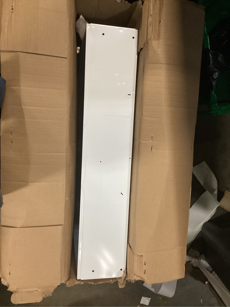 Condition photo showing As Is for broan-nutone 413001 non-ducted ductless range hood with lights exhaust fan for under cabinet, 30-inch, white white 30-inch