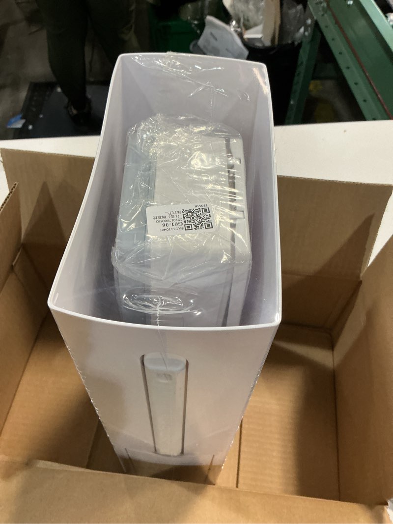 Condition photo showing New/Like New for slim bathroom trash can,bathroom trash can with toilet brush and holder set 4.5 liter / 1.2 gallon press-type plastic garbage can slim rectangular trash bin for toilet