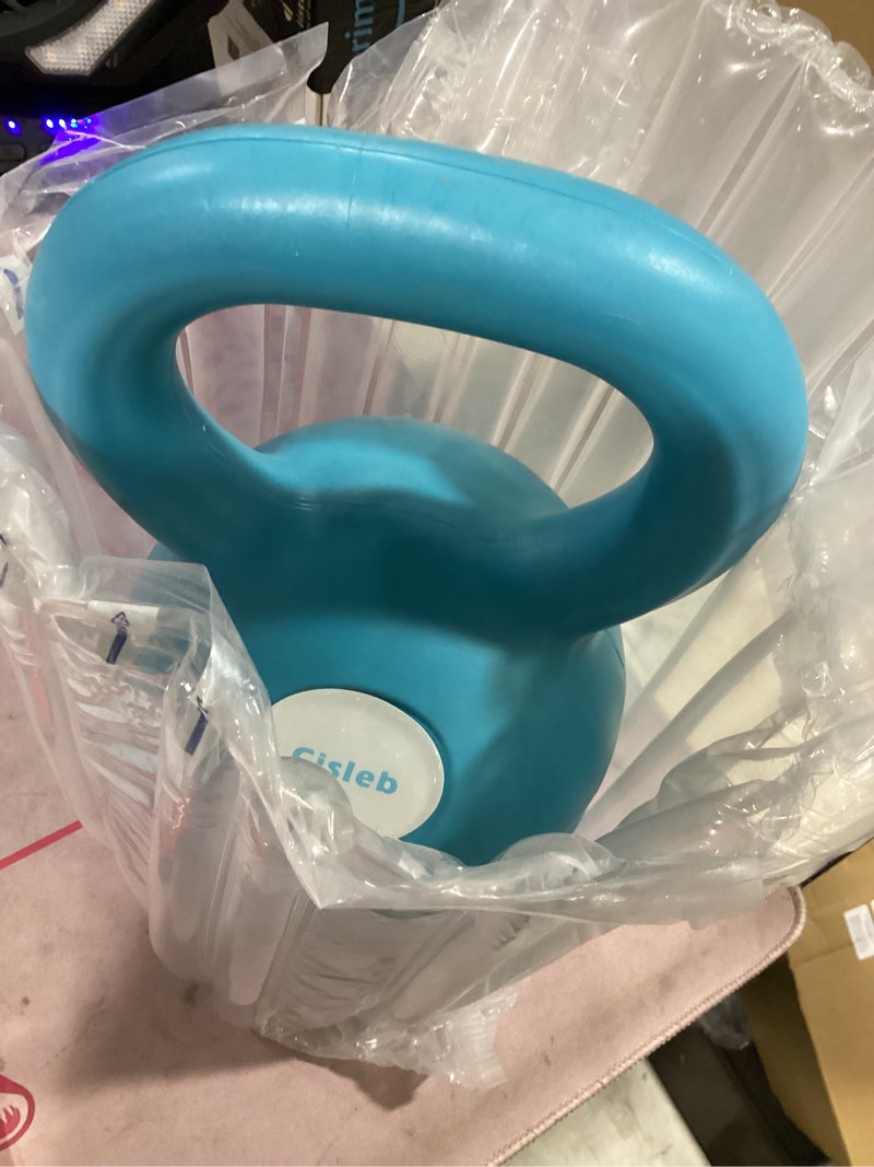 Condition photo showing Good Condition for adjustable kettlebell weight set: 3-in-1 kettlebells (5lbs 8lbs 12lbs) for home gym full-body workout strength training weight loss | good for beginners blue