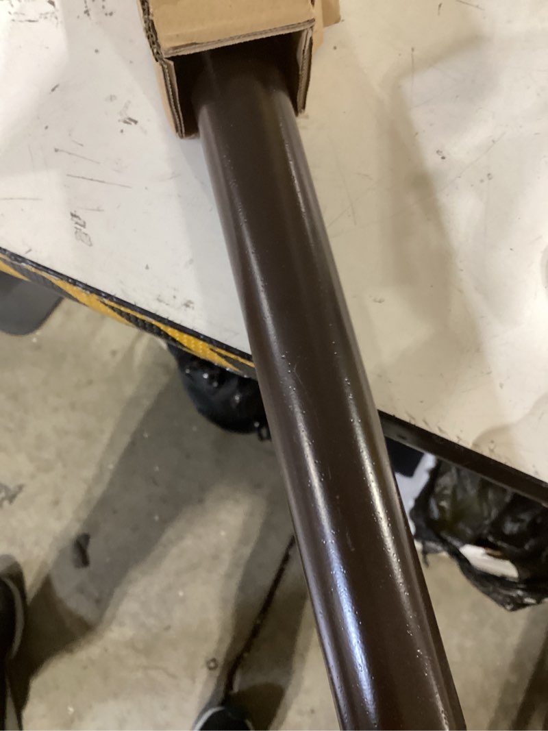 Condition photo showing Good Condition for 1 pack 1.5'' dia umbrella replacement lower pole, heavy steel patio umbrella bottom pole replacement, 1.7 mm thickness, no bullet buckle outdoor brown 33.5''